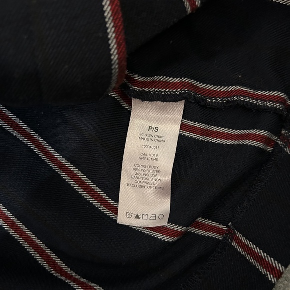 Dynamite Size Small Mini Skirt Navy with Red/White Stripes - Picture 6 of 9